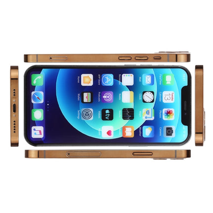 For iPhone 12 Pro Max Color Screen Non-Working Fake Dummy Display Model (Gold)-garmade.com