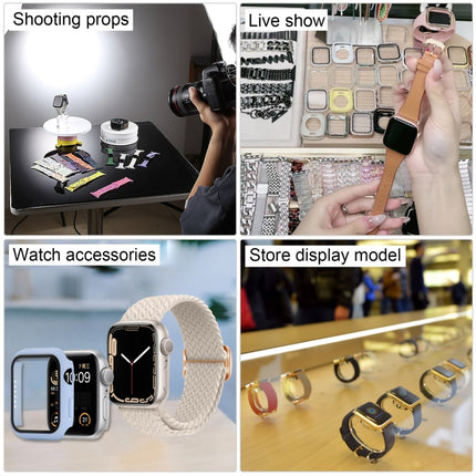 For Apple Watch Series 6 44mm Black Screen Non-Working Fake Dummy Display Model, For Photographing Watch-strap, No Watchband(Silver)-garmade.com