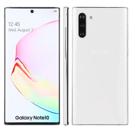 For Galaxy Note 10 Original Color Screen Non-Working Fake Dummy Display Model (White)-garmade.com