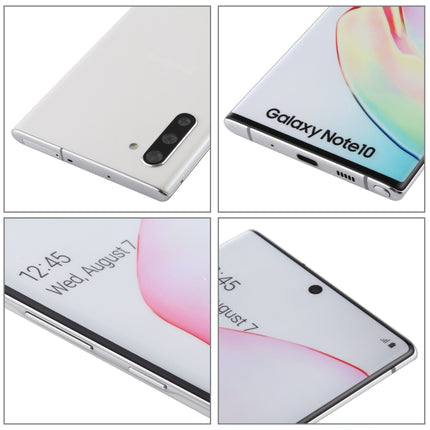 For Galaxy Note 10 Original Color Screen Non-Working Fake Dummy Display Model (White)-garmade.com