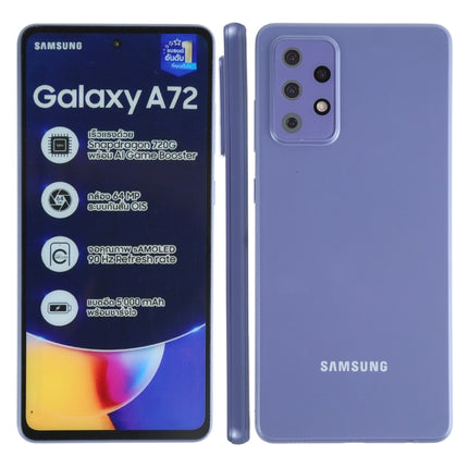 For Samsung Galaxy A72 5G Color Screen Non-Working Fake Dummy Display Model (Purple)-garmade.com