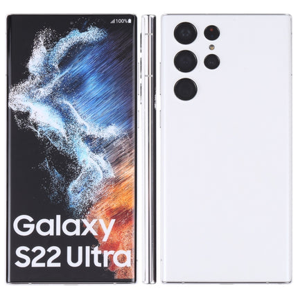 For Samsung Galaxy S22 Ultra 5G Original Color Screen Non-Working Fake Dummy Display Model (White)-garmade.com