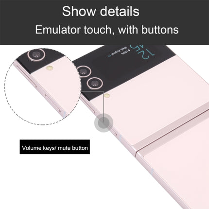 For Samsung Galaxy Z Flip4 Color Screen Non-Working Fake Dummy Display Model (Rose Gold)-garmade.com