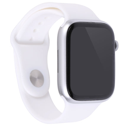 For Apple Watch Series 8 45mm Black Screen Non-Working Fake Dummy Display Model(White)-garmade.com