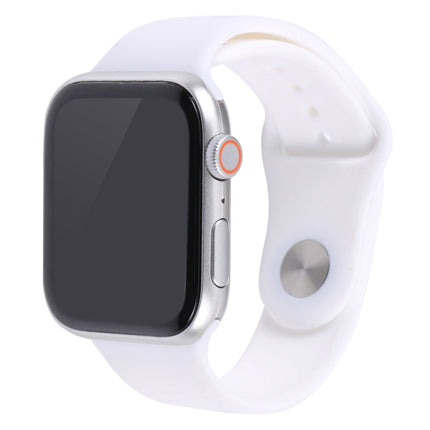 For Apple Watch SE 2022 40mm Black Screen Non-Working Fake Dummy Display Model (White)-garmade.com