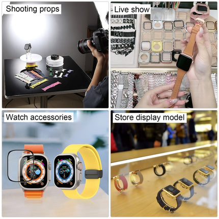 For Apple Watch Ultra 49mm Color Screen Non-Working Fake Dummy Display Model, For Photographing Watch-strap, No Watchband (Silver)-garmade.com