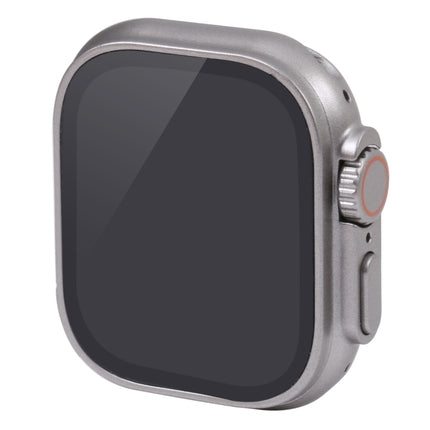 For Apple Watch Ultra 49mm Black Screen Non-Working Fake Dummy Display Model, For Photographing Watch-strap, No Watchband (Silver)-garmade.com