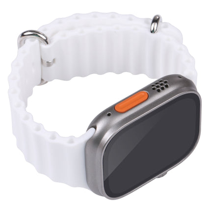 For Apple Watch Ultra 49mm Black Screen Non-Working Fake Dummy Display Model (White)-garmade.com