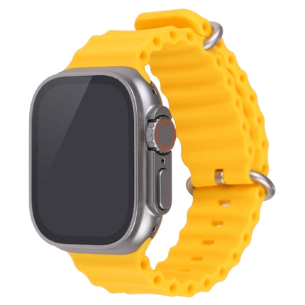 For Apple Watch Ultra 49mm Black Screen Non-Working Fake Dummy Display Model (Yellow)-garmade.com