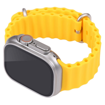 For Apple Watch Ultra 49mm Black Screen Non-Working Fake Dummy Display Model (Yellow)-garmade.com