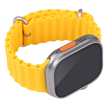 For Apple Watch Ultra 49mm Black Screen Non-Working Fake Dummy Display Model (Yellow)-garmade.com