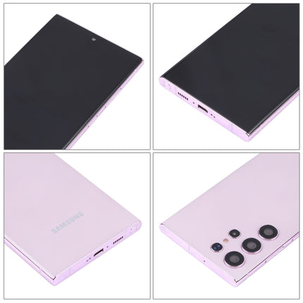 For Samsung Galaxy S23 Ultra 5G Black Screen Non-Working Fake Dummy Display Model(Purple)-garmade.com