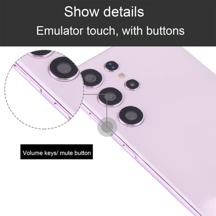 For Samsung Galaxy S23 Ultra 5G Black Screen Non-Working Fake Dummy Display Model(Purple)-garmade.com