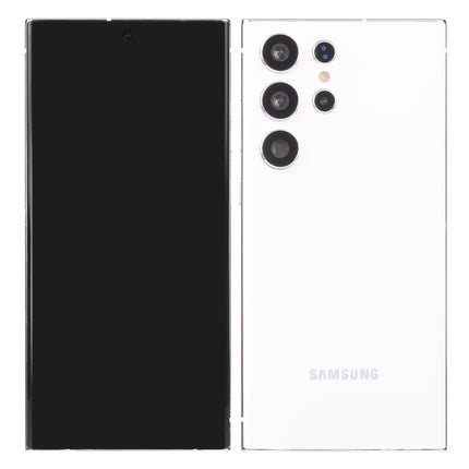 For Samsung Galaxy S23 Ultra 5G Black Screen Non-Working Fake Dummy Display Model(White)-garmade.com