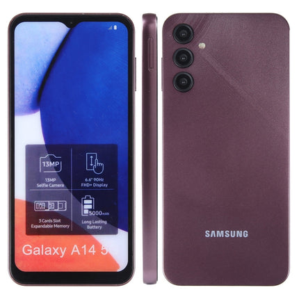 For Samsung Galaxy A14 5G Color Screen Non-Working Fake Dummy Display Model(Dark Red)-garmade.com