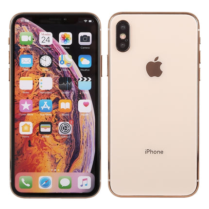 For iPhone XS Color Screen Non-Working Fake Dummy Display Model (Gold)-garmade.com