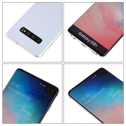 For Galaxy S10+ Original Color Screen Non-Working Fake Dummy Display Model (Zircon White)-garmade.com