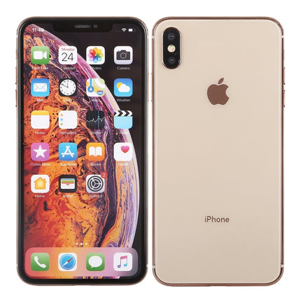 For iPhone XS Max Color Screen Non-Working Fake Dummy Display Model (Gold)-garmade.com