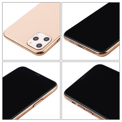 For iPhone 11 Pro Max Black Screen Non-Working Fake Dummy Display Model (Gold)-garmade.com