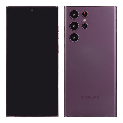 For Samsung Galaxy S22 Ultra 5G Black Screen Non-Working Fake Dummy Display Model (Purple)-garmade.com