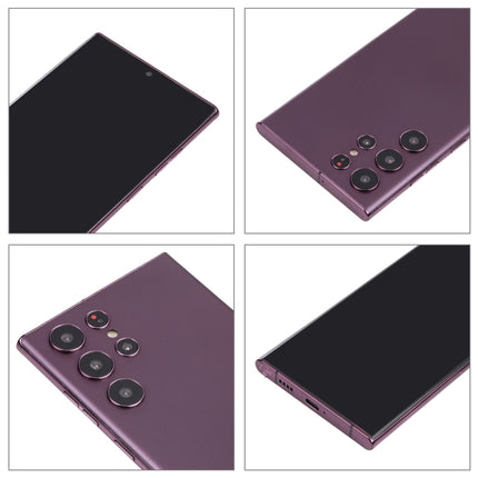 For Samsung Galaxy S22 Ultra 5G Black Screen Non-Working Fake Dummy Display Model (Purple)-garmade.com