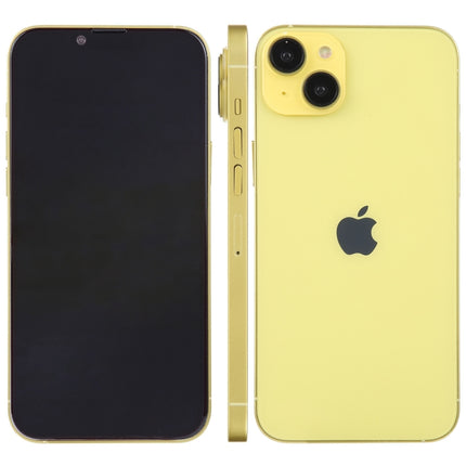 For iPhone 14 Black Screen Non-Working Fake Dummy Display Model(Yellow)-garmade.com