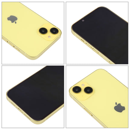 For iPhone 14 Black Screen Non-Working Fake Dummy Display Model(Yellow)-garmade.com