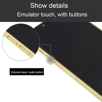 For iPhone 14 Black Screen Non-Working Fake Dummy Display Model(Yellow)-garmade.com