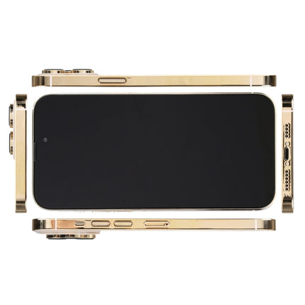 For iPhone 14 Pro Black Screen Non-Working Fake Dummy Display Model (Gold)-garmade.com