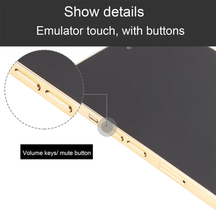 For iPhone 14 Pro Black Screen Non-Working Fake Dummy Display Model (Gold)-garmade.com