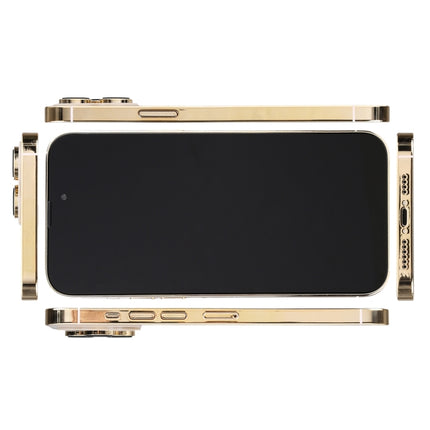 For iPhone 14 Pro Max Black Screen Non-Working Fake Dummy Display Model(Gold)-garmade.com