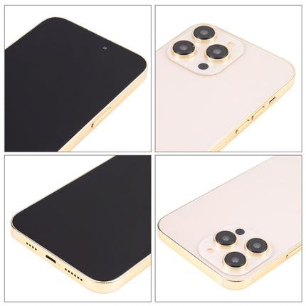 For iPhone 14 Pro Max Black Screen Non-Working Fake Dummy Display Model(Gold)-garmade.com