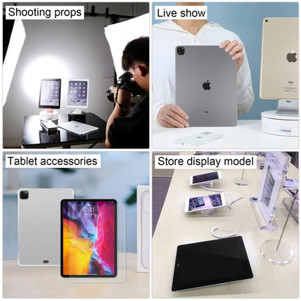 For iPad Pro 12.9 2022 Color Screen Non-Working Fake Dummy Display Model (Silver)-garmade.com