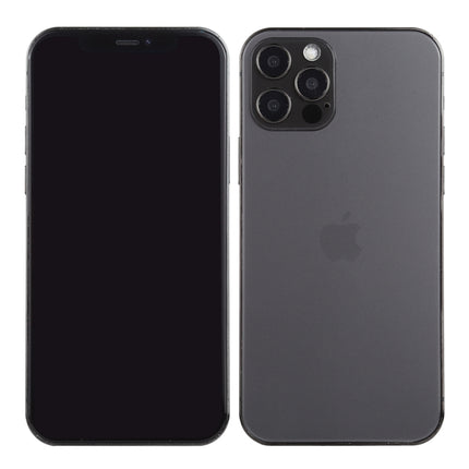 For iPhone 12 Pro Max Black Screen Non-Working Fake Dummy Display Model, Light Version(Black)-garmade.com