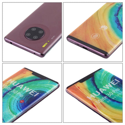For Huawei Mate 30 Pro Color Screen Non-Working Fake Dummy Display Model (Purple)-garmade.com