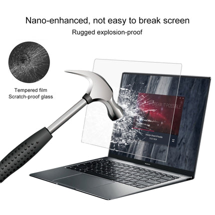 0.4mm 9H Surface Hardness Full Screen Tempered Glass Film for Huawei MateBook X Pro 13.9 inch-garmade.com