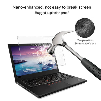 0.4mm 9H Surface Hardness Full Screen Tempered Glass Film for Lenovo ThinkPad E485 14 inch-garmade.com