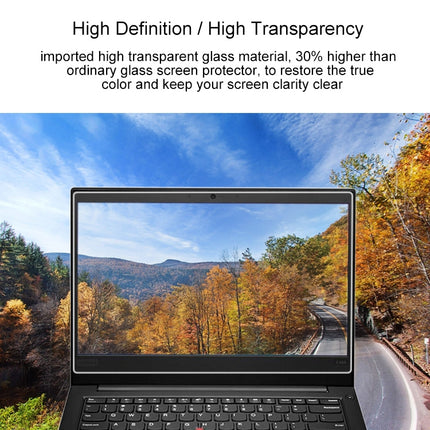 0.4mm 9H Surface Hardness Full Screen Tempered Glass Film for Lenovo ThinkPad E485 14 inch-garmade.com
