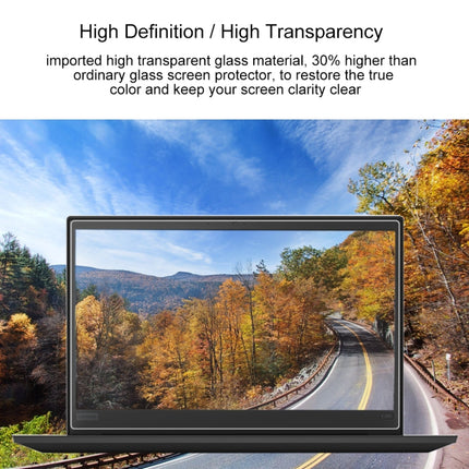 0.4mm 9H Surface Hardness Full Screen Tempered Glass Film for Lenovo ThinkPad E585 15.6 inch-garmade.com