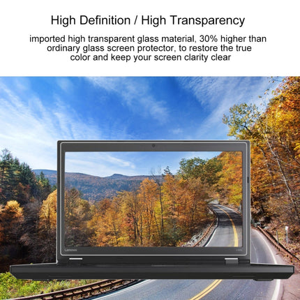 0.4mm 9H Surface Hardness Full Screen Tempered Glass Film for Lenovo ThinkPad L570 15.6 inch-garmade.com