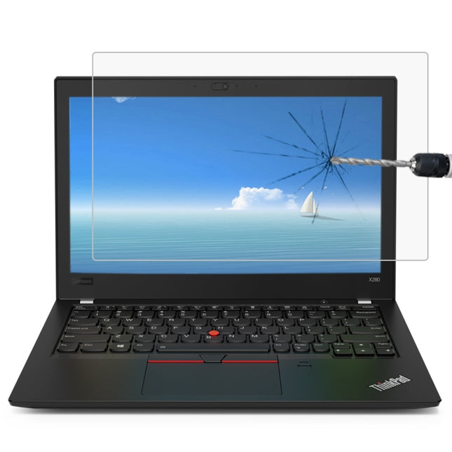 0.4mm 9H Surface Hardness Full Screen Tempered Glass Film for Lenovo ThinkPad X280 12.5 inch-garmade.com