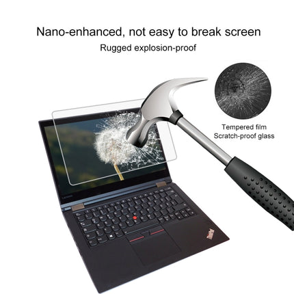 0.4mm 9H Surface Hardness Full Screen Tempered Glass Film for Lenovo ThinkPad Yoga 370 13.3 inch-garmade.com