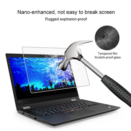 0.4mm 9H Surface Hardness Full Screen Tempered Glass Film for Lenovo ThinkPad X380 Yoga 13.3 inch-garmade.com