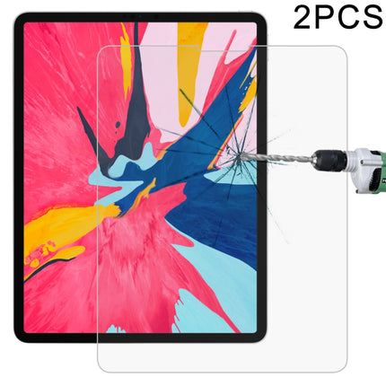 2 PCS 0.26mm 9H Surface Hardness 2.5D Explosion-proof Tempered Glass Film for iPad Pro 12.9 2018/2020/2021/2022-garmade.com