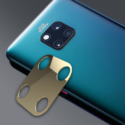 2 PCS 10D Full Coverage Mobile Phone Metal Rear Camera Lens Protection Ring Cover for Huawei Mate 20 Pro(Gold)-garmade.com