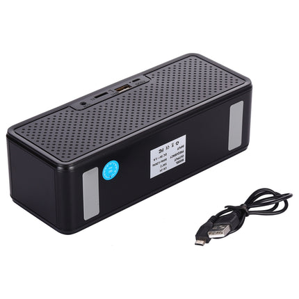 LN-24 DC 5V 1A Portable Wireless Speaker with Hands-free Calling, Support USB & TF Card & 3.5mm Aux (Black)-garmade.com