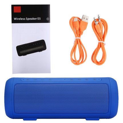 E5 Life Waterproof Bluetooth Stereo Speaker, with Built-in MIC & Handle, Support Hands-free Calls & TF Card & AUX IN & Power Bank, Bluetooth Distance: 10m(Blue)-garmade.com