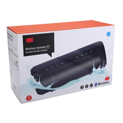 E5 Life Waterproof Bluetooth Stereo Speaker, with Built-in MIC & Handle, Support Hands-free Calls & TF Card & AUX IN & Power Bank, Bluetooth Distance: 10m(Blue)-garmade.com
