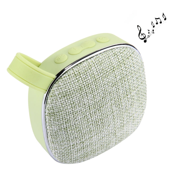 X25 Portable Fabric Design Bluetooth Stereo Speaker with Built-in MIC, Support Hands-free Calls & TF Card & AUX IN, Bluetooth Distance: 10m(Green)-garmade.com