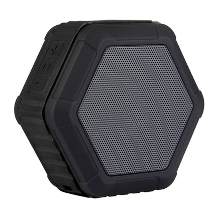 BT508 Portable Life Waterproof Bluetooth Stereo Speaker with Built-in MIC & Hook, Support Hands-free Calls & TF Card & FM, Bluetooth Distance: 10m(Black)-garmade.com
